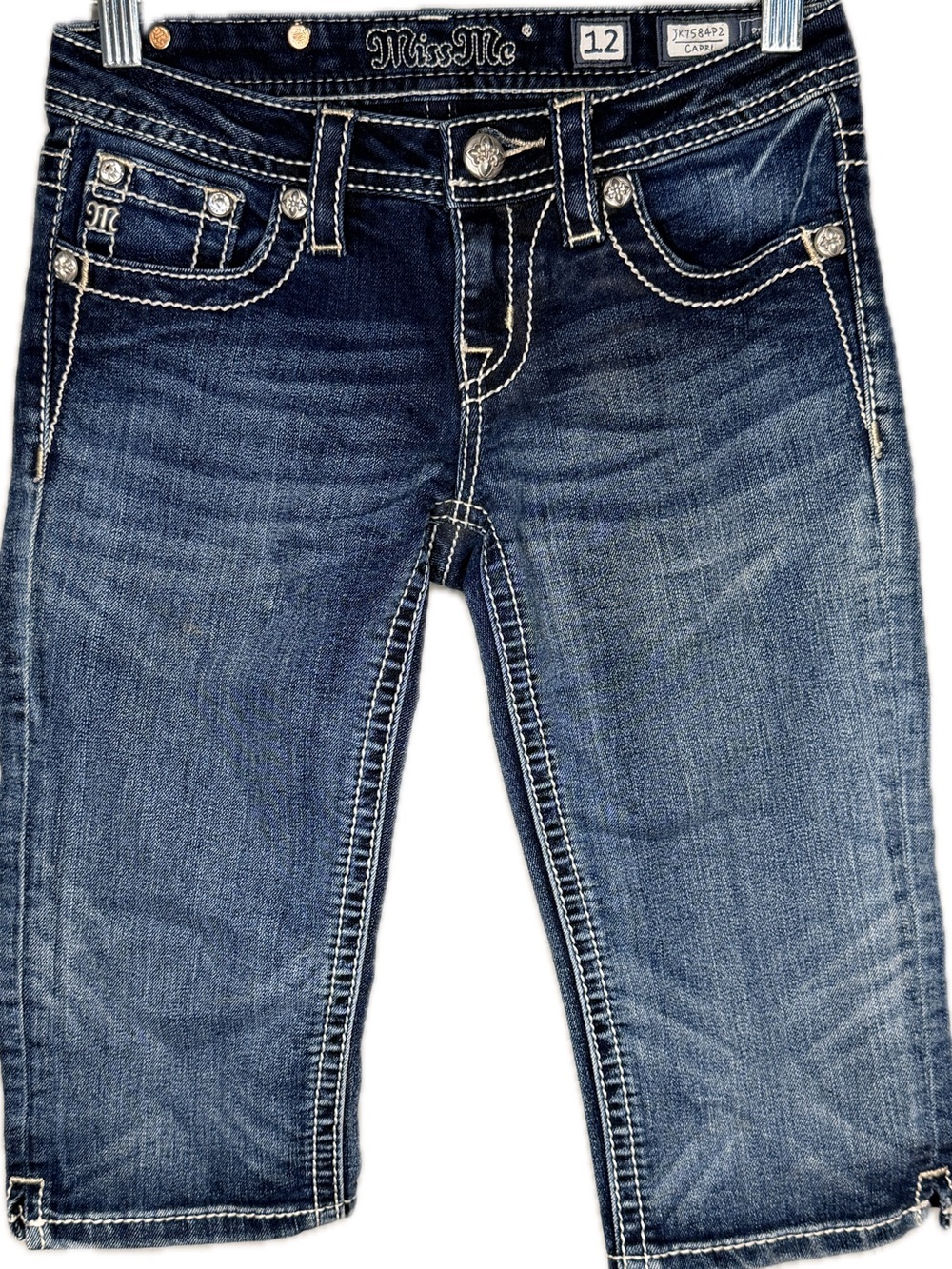 Miss Me Girls Capri Jean Shorts